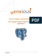 How To Create A Shared Database: An Example Using Postgresql and Pgadmin4