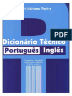 Dicionário Tecnico Português-Inglês