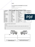 Formato "Control Vehicular": Exteriores Interiores Accesorios Documentación de La Camioneta
