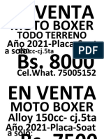 Boxer en Venta