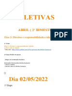 Eletivas - 2º Bimestre - 2022