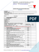 RC-TS-05 - Site Readyness Check List - SD Series