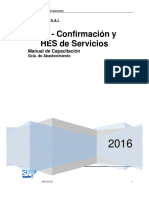 SUS-Confirmacion y HES de Servicios