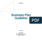 Business Plan Guidelines Template