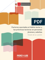Factores Asociados Al Habito Lector Perú (Ministerio de Cultura)