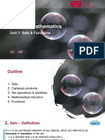 Algebra & Discrete Mathematics: Unit 1: Sets & Functions