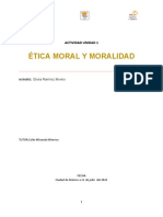 Ética Moral Y Moralidad: Actividad Unidad 1