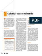 Colorful Covalent Bonds: Safety Notes