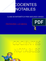 Cocientes Notables