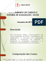 REGULAMENTO DE CURSOS E SISTEMA DE AVALIAÇÃO - APRESENTACAO  (1)