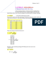 Sistem Antrian G/G/C/GD/TH/TH Dengan Dimension