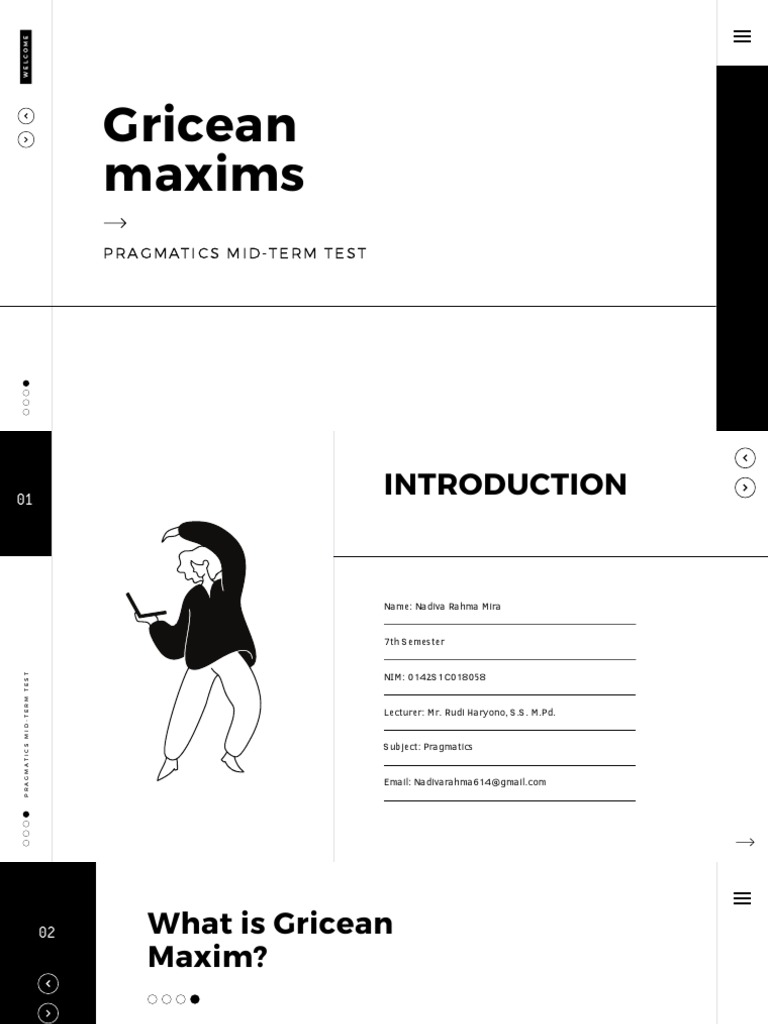 Black and White Illustration English Class Education Presentation | PDF