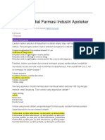 Soal Farmasi Industri