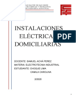 Instalaciones Eléctricas Domiciliarias