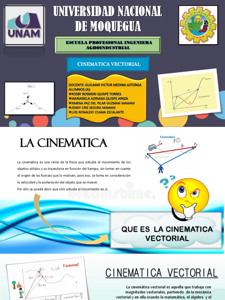 CINEMATICA VECTORIAL - Grupo5 | PDF | Velocidad | Vector Euclidiano