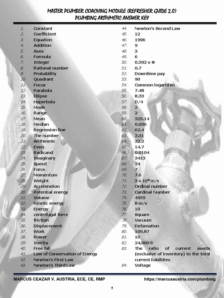 MP Coaching Module Answer Key Updated | PDF | Plumbing | Heat