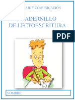 CUADERNILLO LECTOESCRITURA