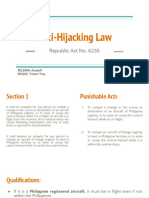 Anti Hijacking Law