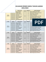 Jadwal Perkuliahan Remidi Mkdu Tahun Ajaran 2021