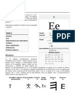 Índice: Historia Uso Representaciones Alternativas Códigos Otros Significados Referencias Enlaces Externos