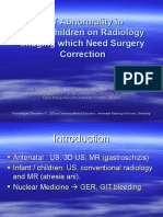 GIT Abnormality in Infant/Children On Radiology Imaging Which Need Surgery Correction