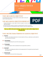 Setting Objectives: What Are Learning Objectives?