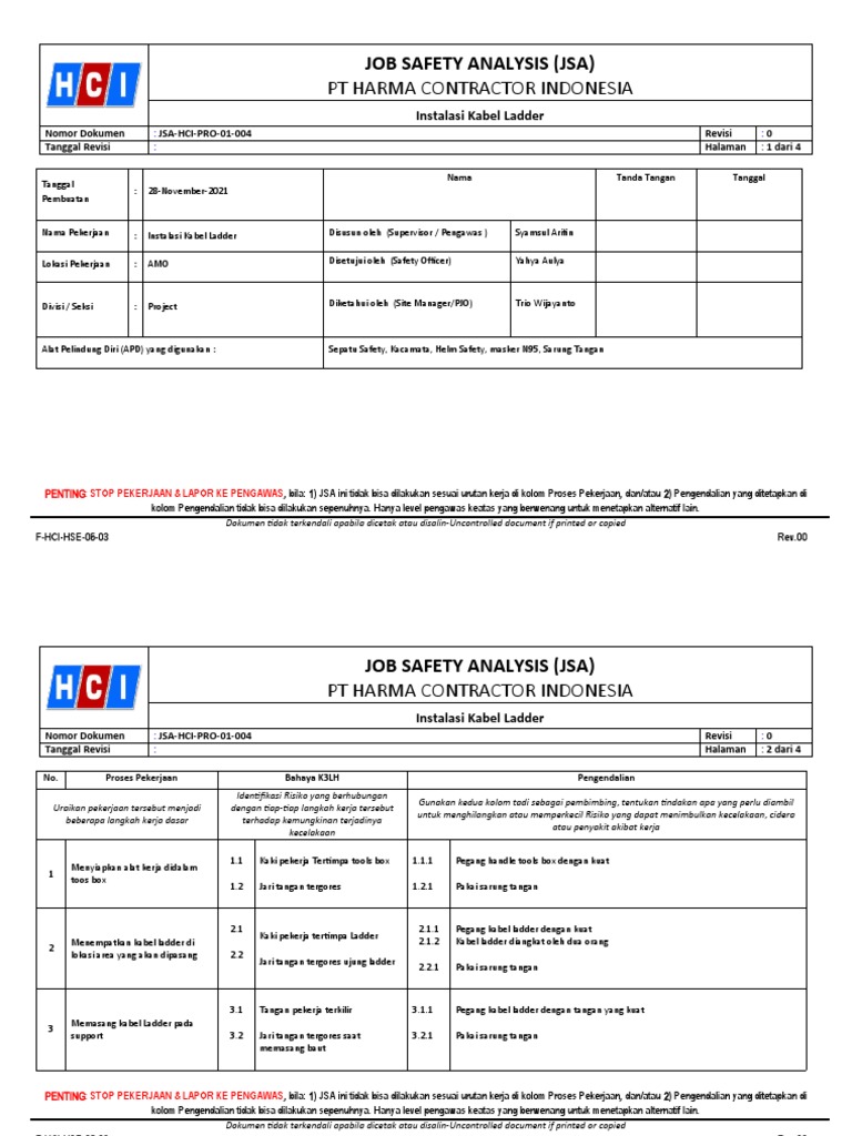 JSAHCIPRO01004 Instalasi Kabel Ladder PDF