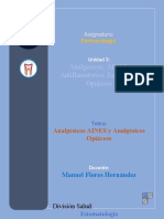 Analgésicos AINES Opiáceos Estomatología