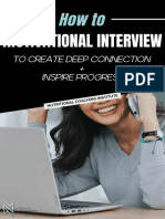 To Create Deep Connection + Inspire Progress: Motivational Interview