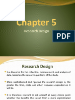 Chapter 5 Research Design DC181