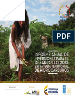 Informe Anual Inversiones para El Desarrollo 2015