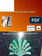 Alimentazione Nello Sport - Dott. a. Sterpini DCO FMSI - Scuola Dello Sport CONI Puglia
