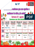 Horario de La Semana 19