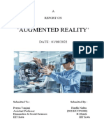 Report on Augmented Reality Trends and Applications