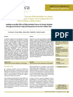 Efecto Antidepresivo Del Extracto Hidroalcohólico de Aloysia (Cedrón Paraguay) Usando Test de Suspensión de La Cola en Ratones Albinos Suizos