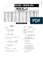 Jee Advanced Mock Test-2 Paper-1 & 2 Solutions