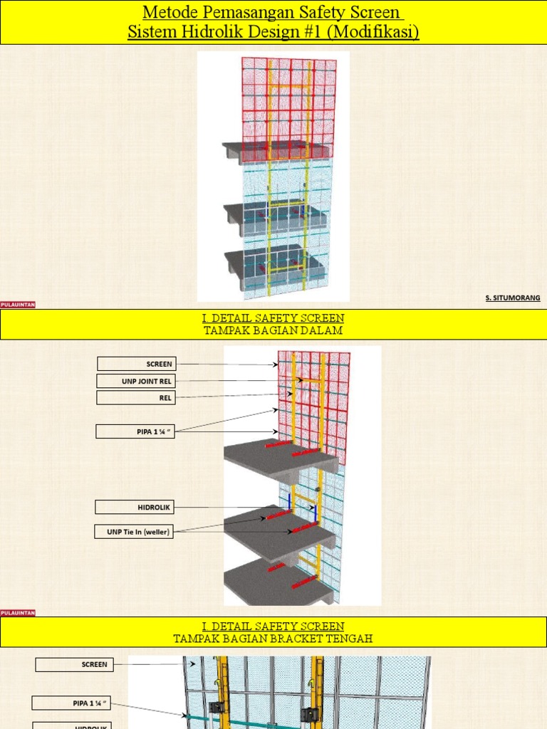 Metode Pemasangan Safety Screen | PDF