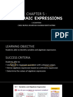 Algebraic Expression Part 1