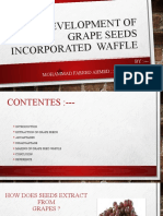 DEVELOPMENT OF GRAPE Seed Incorporated WAFFLE