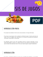 Análisis físicos y químicos de jugos