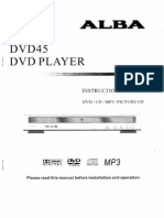 ALBA DVD45 Instruction Manual