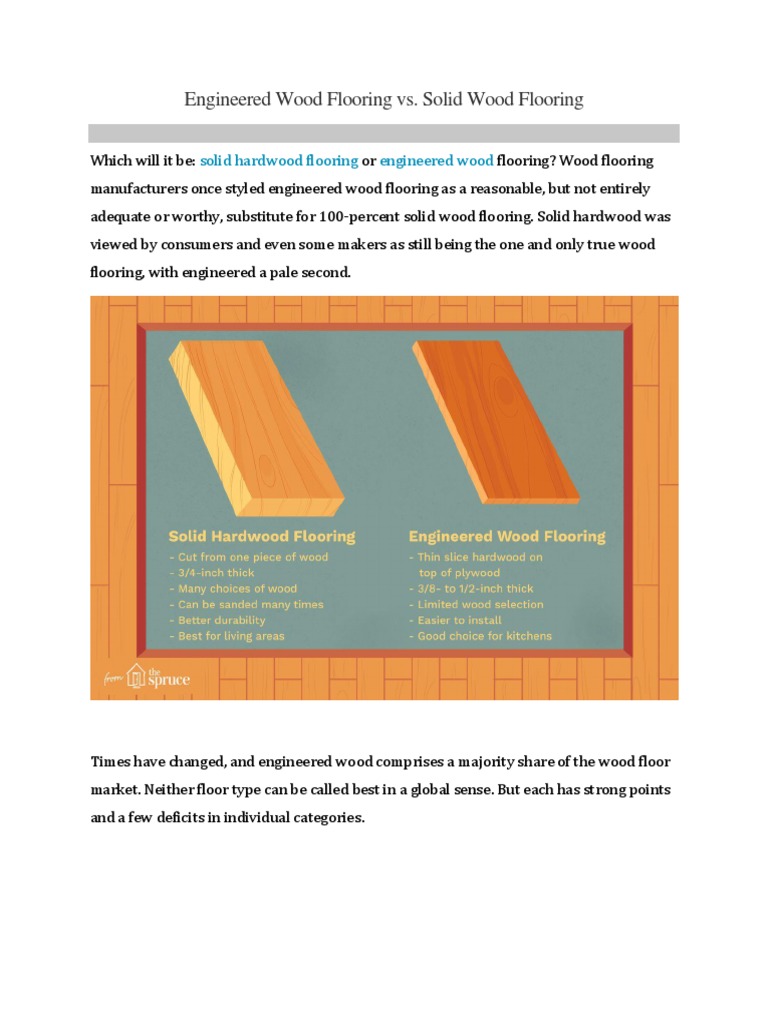 Engineered Wood Flooring Vs | PDF | Flooring | Wood