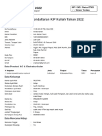 Formulir Peserta KIP Kuliah 2022