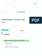 Training: Communication - Presenting A Deck