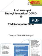 Tugas Strategi Komunikasi Covid-19 Tim Kabupaten Blitar