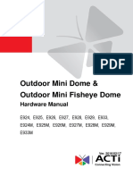 Outdoor Mini Dome & Outdoor Mini Fisheye Dome: Hardware Manual