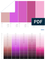 5 Color Palette with HEX, RGB, HSB and CMYK Codes