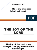 Psalms 23:1 The LORD Is My Shepherd I Shall Not Want