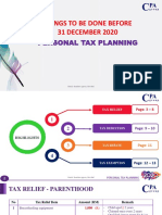 Personal Tax Planning 2020