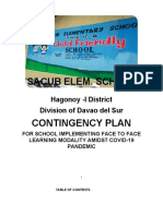 Saces Contingency Plan Covid 19 Final